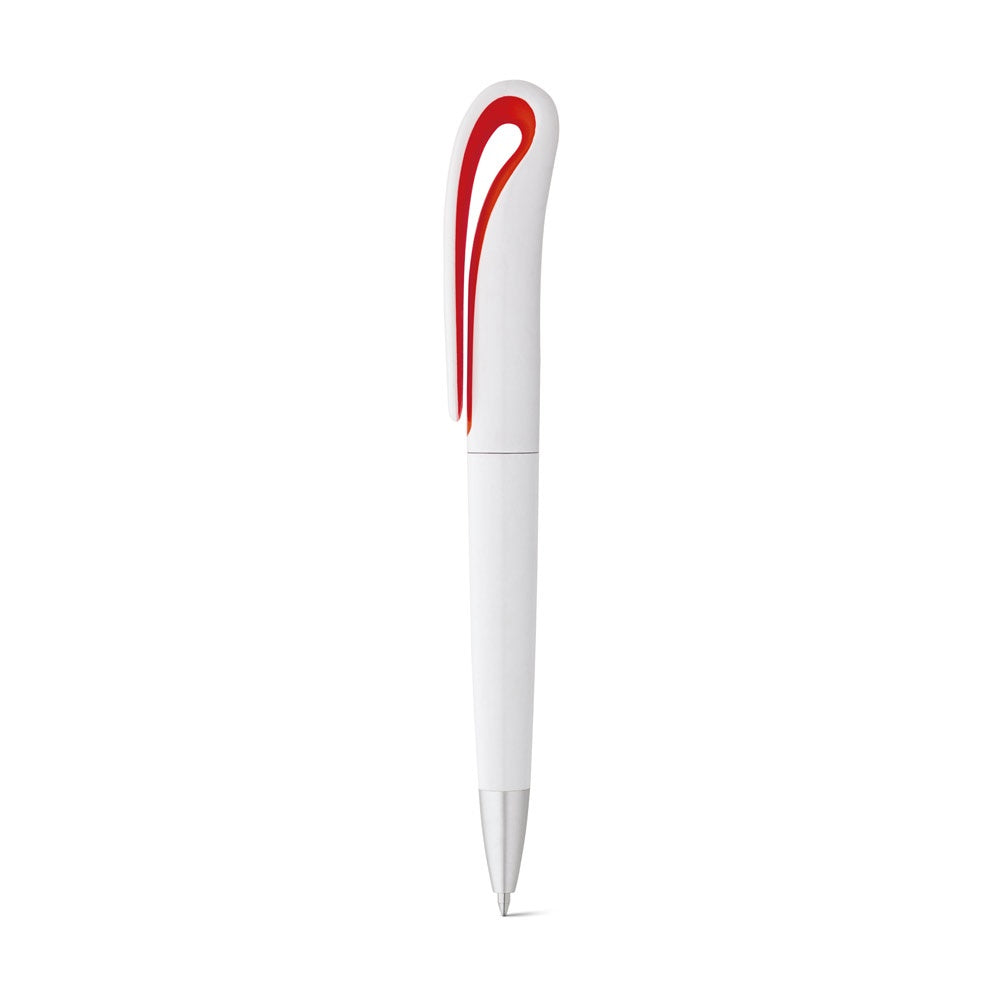 TOUCAN promotional pen in red with custom logo branding