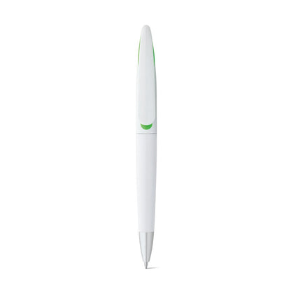 TOUCAN promotional pen in light green (detail view) with custom logo branding