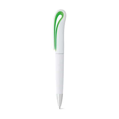 TOUCAN promotional pen in light green with custom logo branding