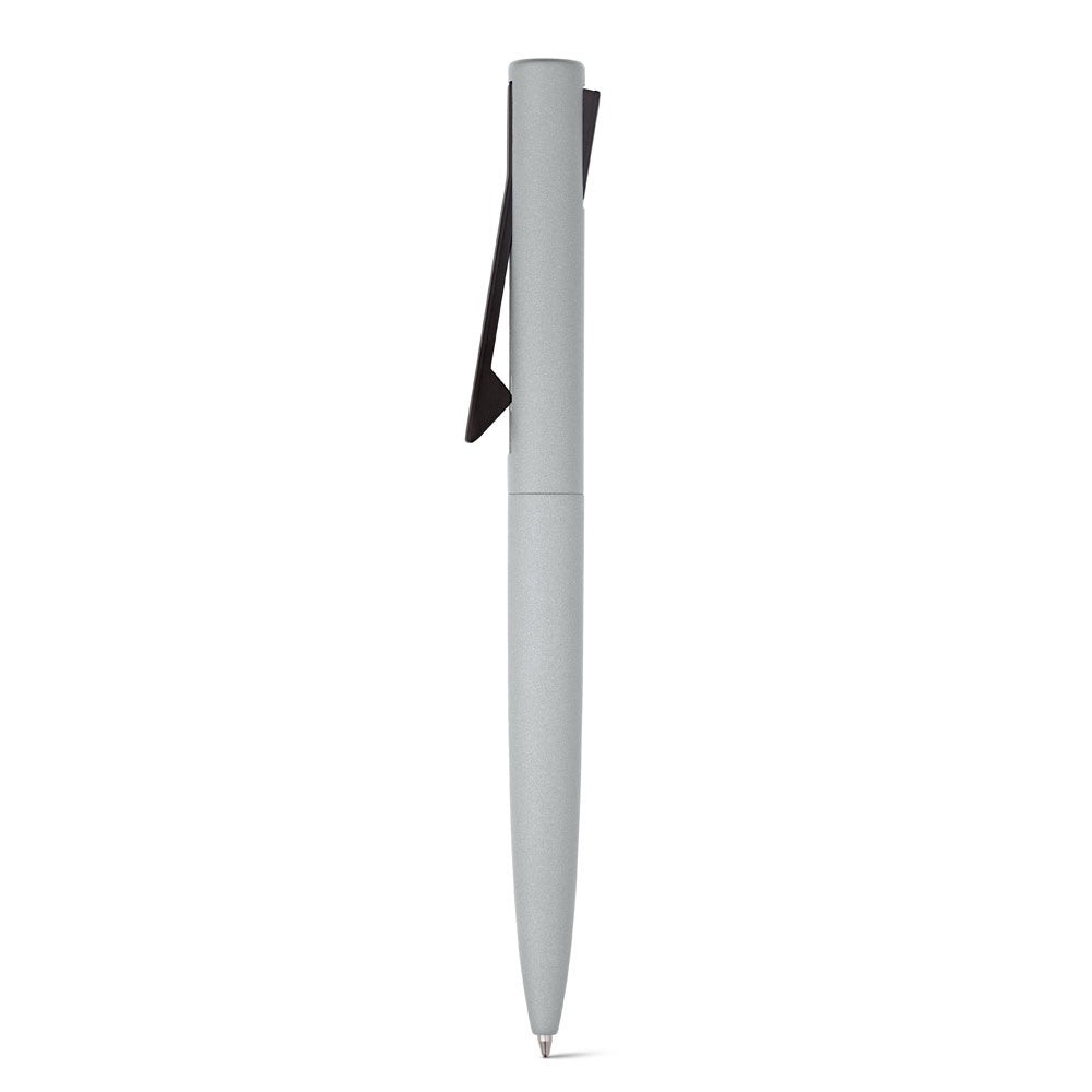 CONVEX promotional pen in satin silver with custom logo branding
