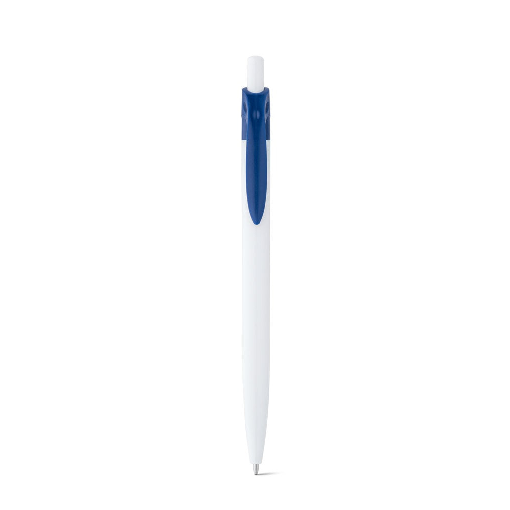 MARS promotional pen in blue (detail view) with custom logo branding