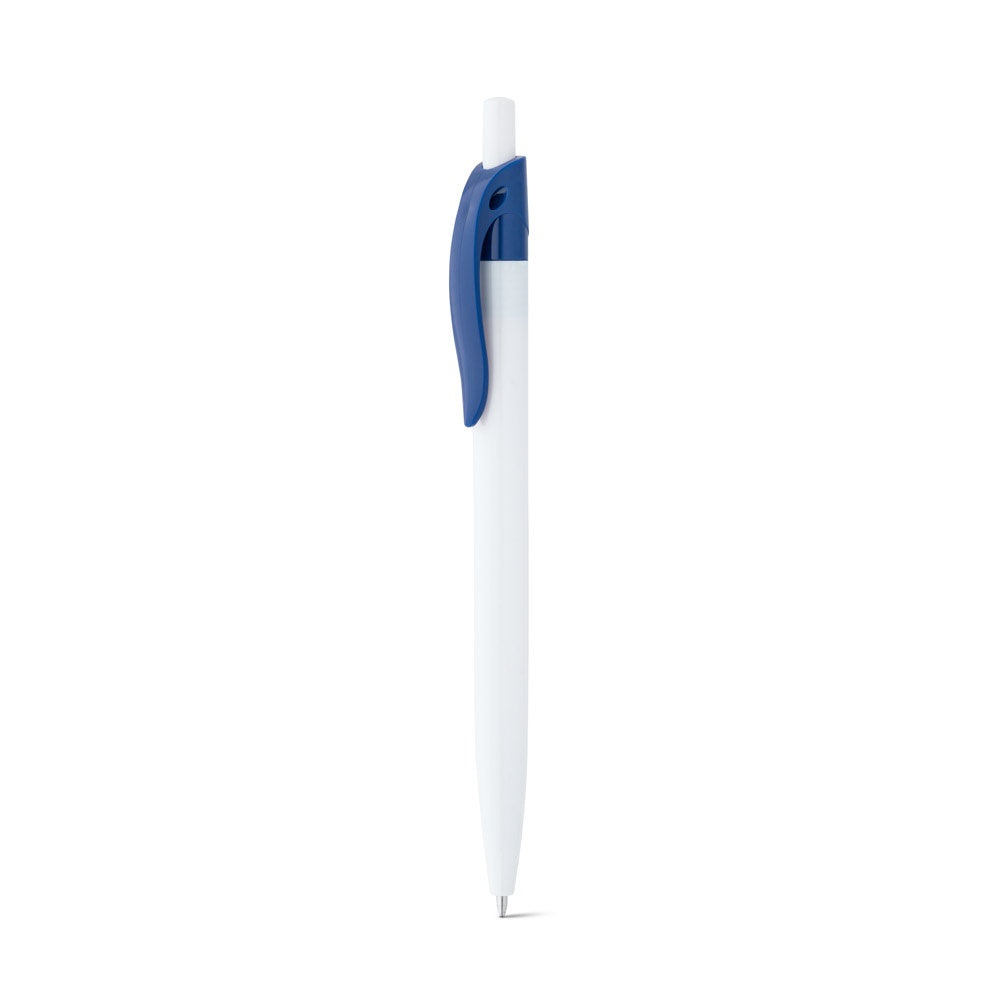 MARS promotional pen in blue (detail view) with custom logo branding