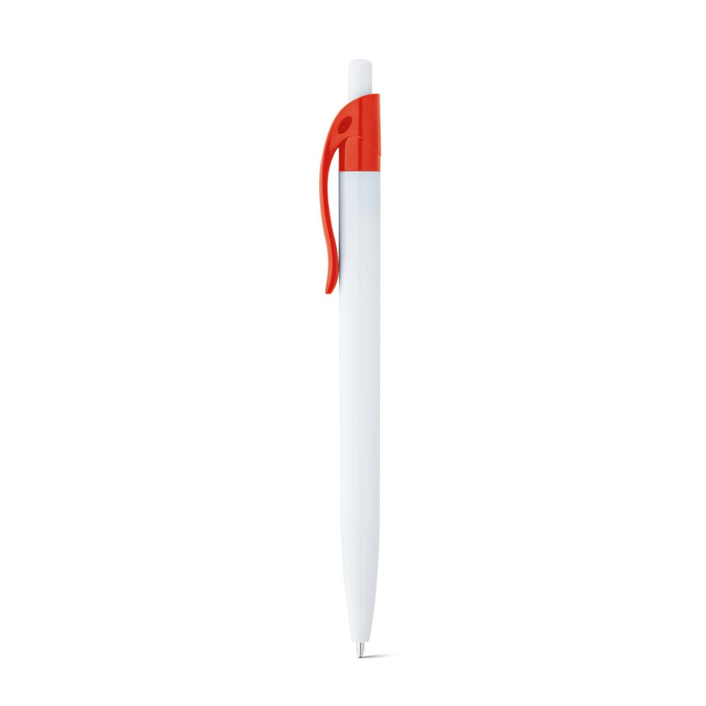 MARS promotional pen in red with custom logo branding