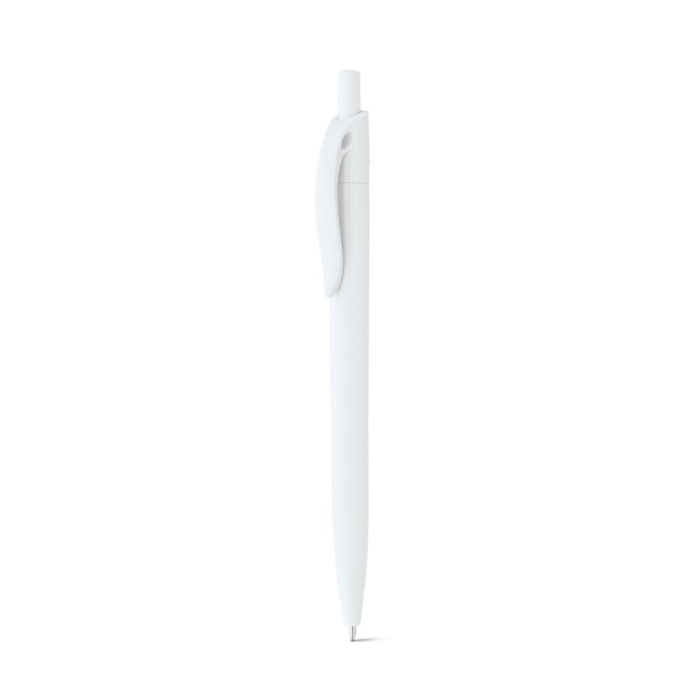 MARS promotional pen in white (detail view) with custom logo branding