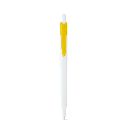 MARS promotional pen in yellow (detail view) with custom logo branding