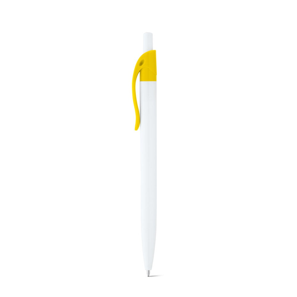 MARS promotional pen in yellow with custom logo branding