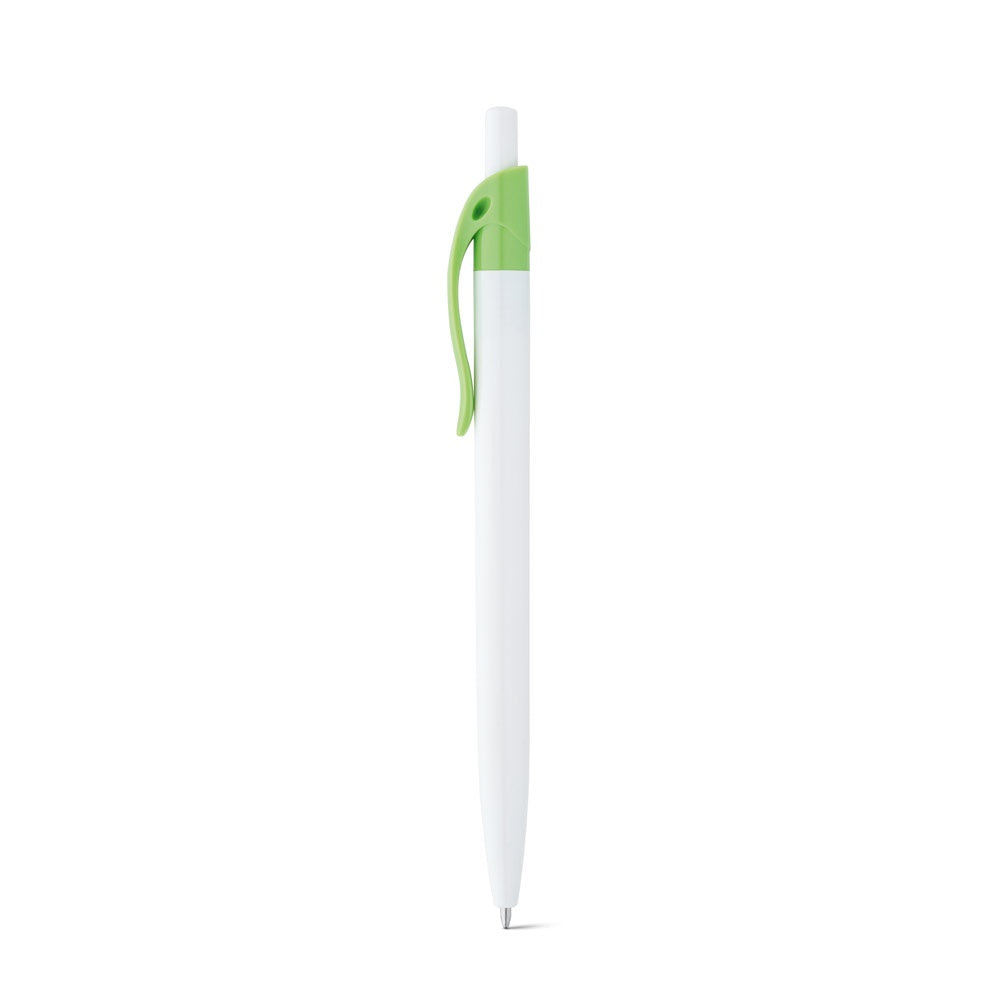 MARS promotional pen in light green with custom logo branding
