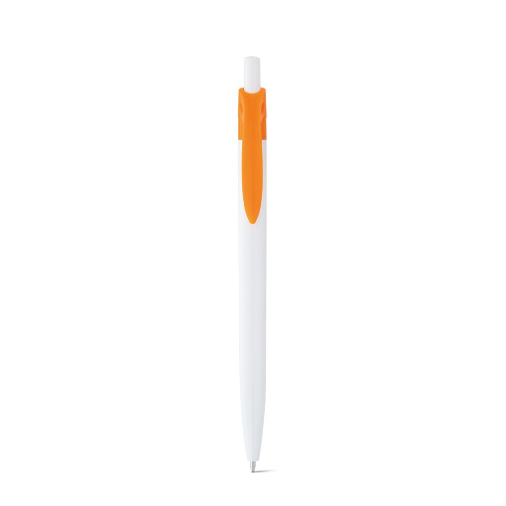 MARS promotional pen in orange (detail view) with custom logo branding