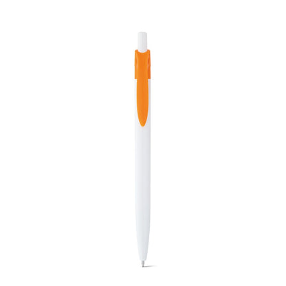 MARS promotional pen in orange (detail view) with custom logo branding