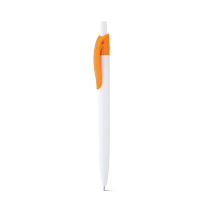 MARS promotional pen in orange (detail view) with custom logo branding