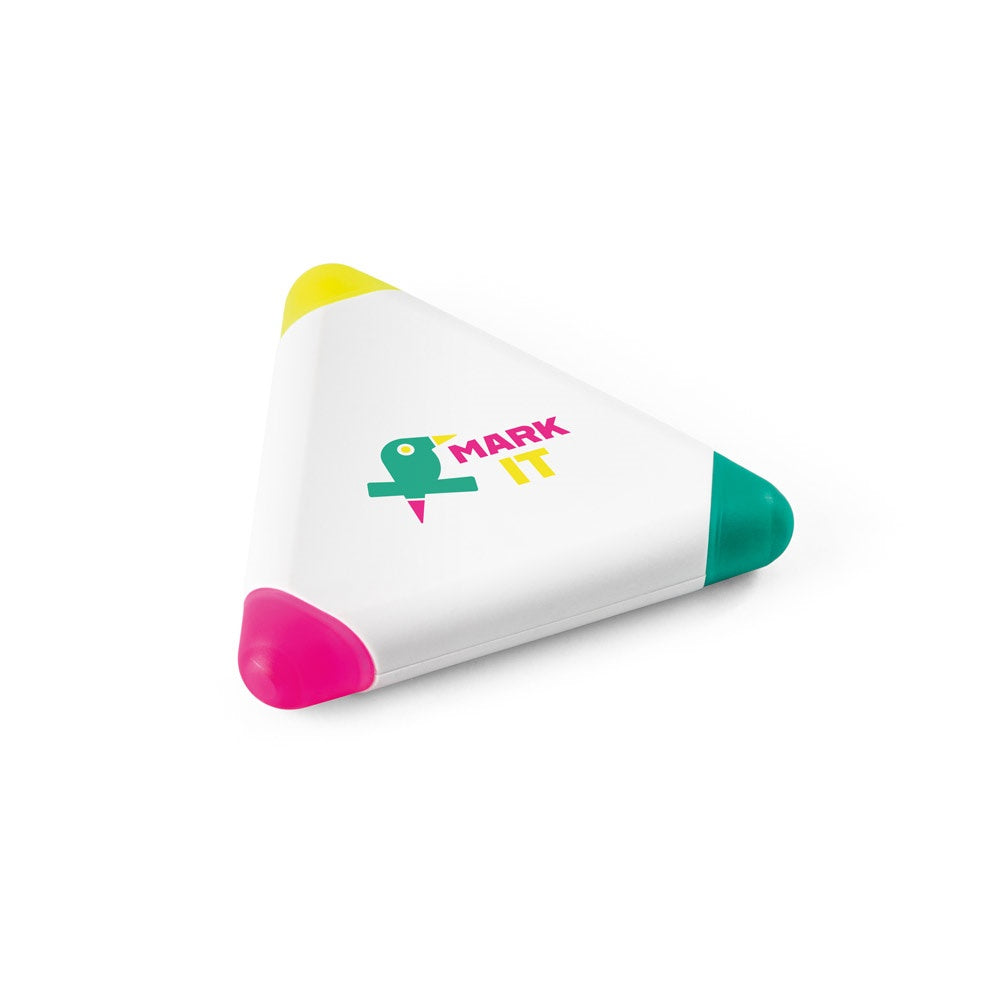 TRIAN promotional pen in white with custom logo branding