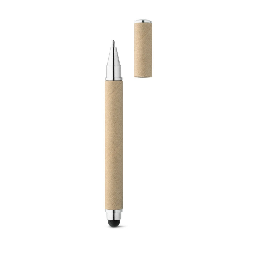 PAPYRUS promotional pen in natural (detail view) with custom logo branding