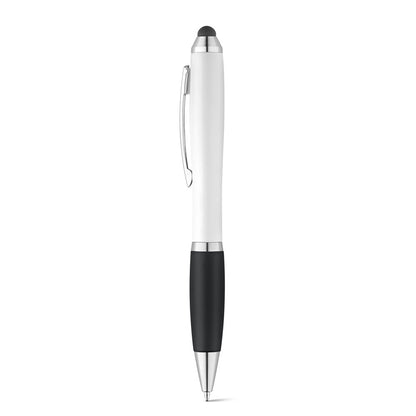 SANS promotional pen in black with custom logo branding