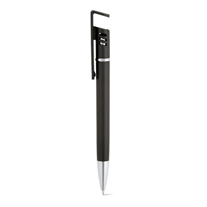 TECNA promotional pen in black with custom logo branding