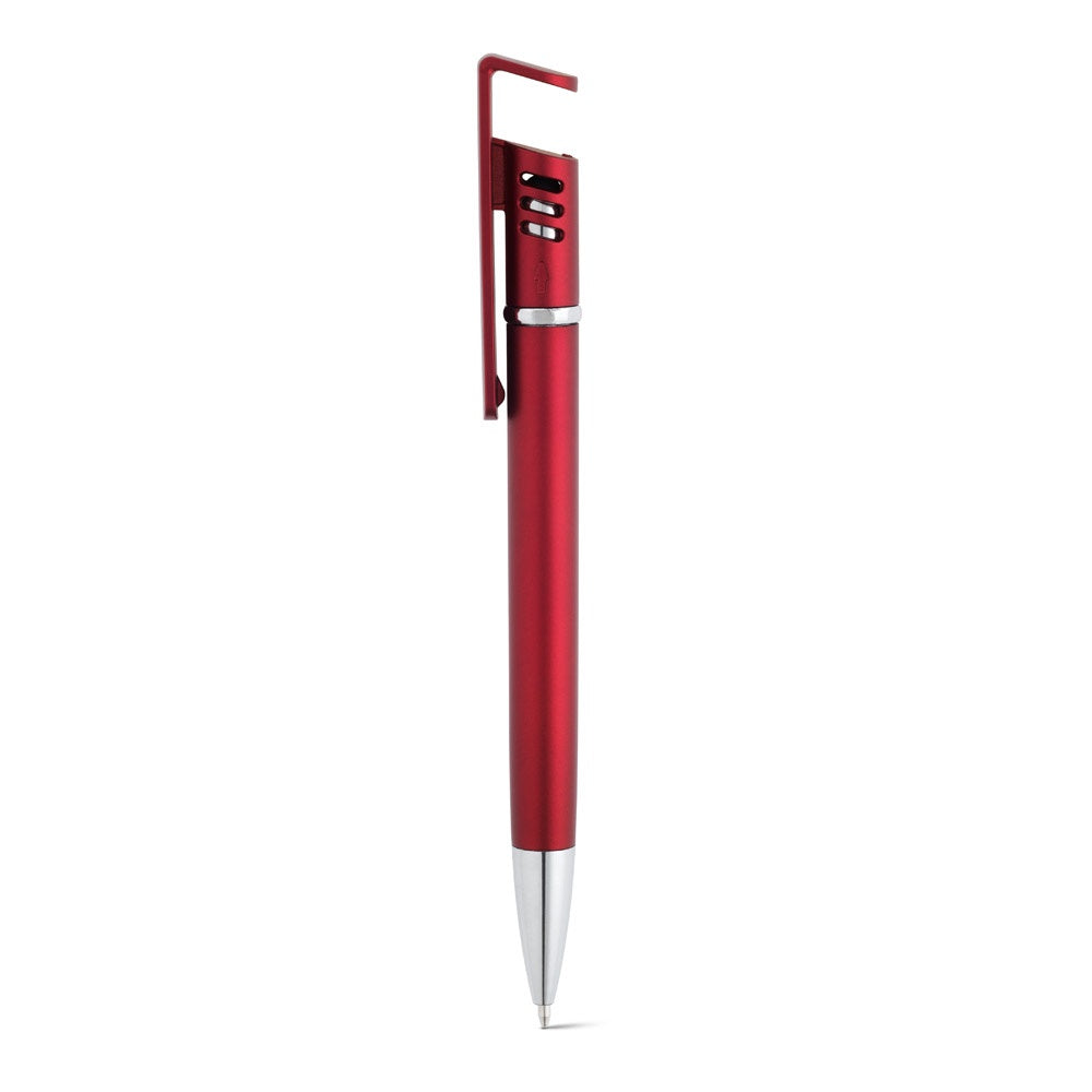 TECNA promotional pen in red with custom logo branding