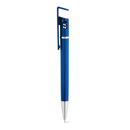 TECNA promotional pen in royal blue with custom logo branding