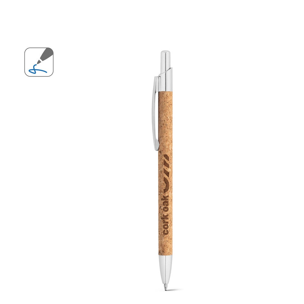 NATURA promotional pen (complete set view) with custom logo branding