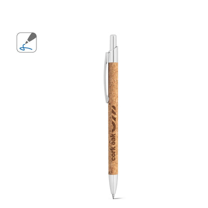 NATURA promotional pen (complete set view) with custom logo branding