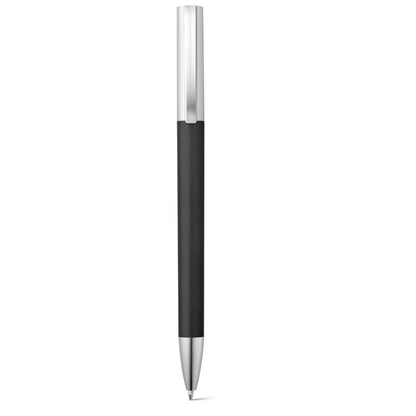 ELBE promotional pen in black (detail view) with custom logo branding