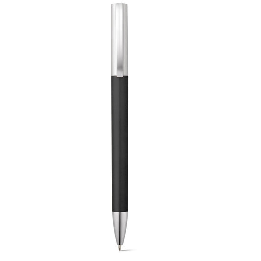 ELBE promotional pen in black (detail view) with custom logo branding