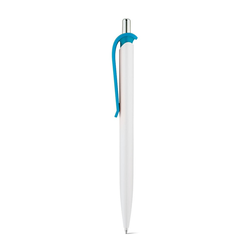 ANA promotional pen in light blue with custom logo branding