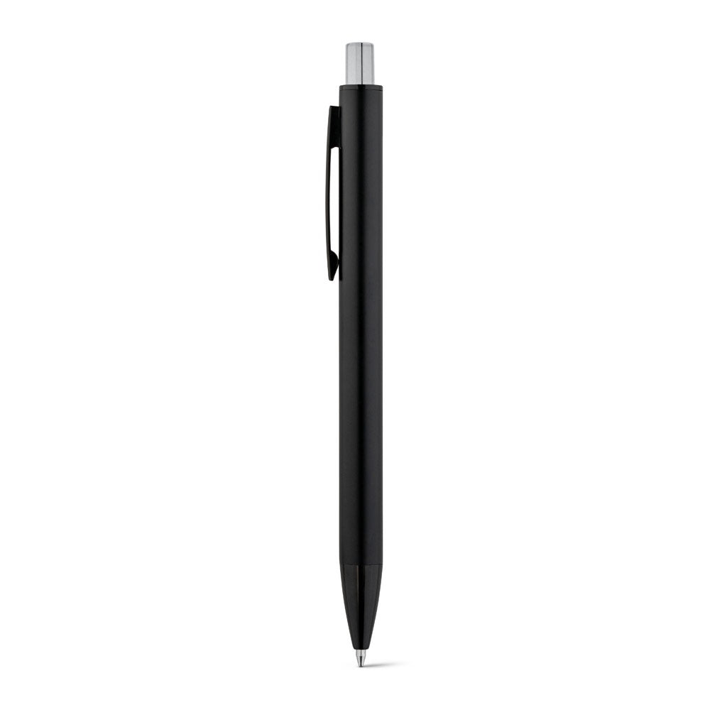 JOAN promotional pen in silver with custom logo branding