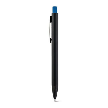 JOAN promotional pen in royal blue with custom logo branding