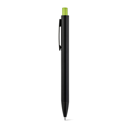 JOAN promotional pen in light green with custom logo branding