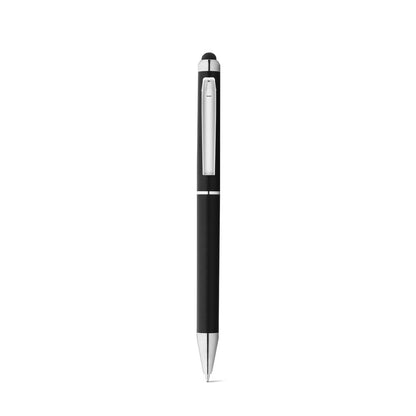 ESLA promotional pen in black (detail view) with custom logo branding