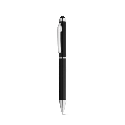 ESLA promotional pen in black (detail view) with custom logo branding