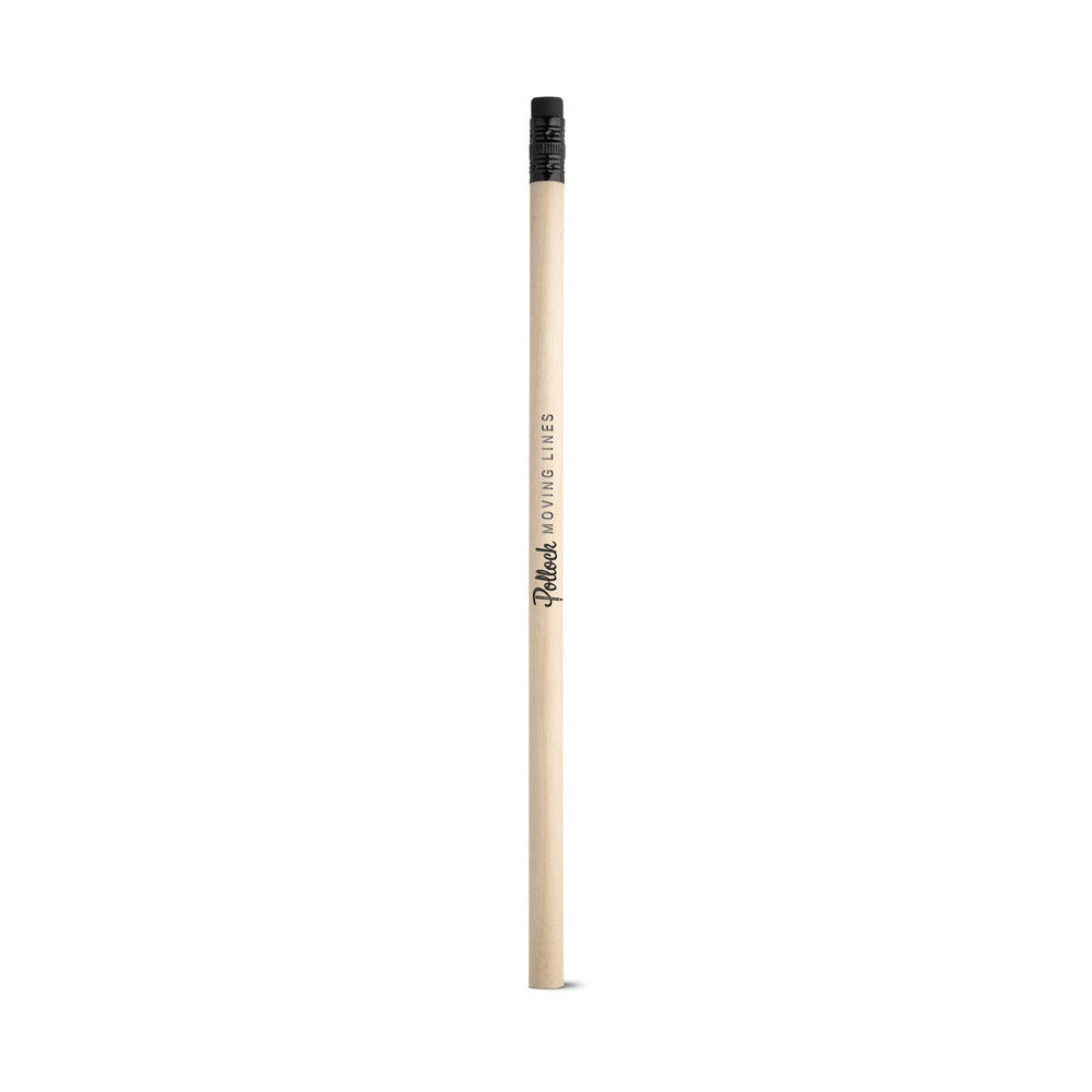 POLLOCK promotional pen in black with custom logo branding