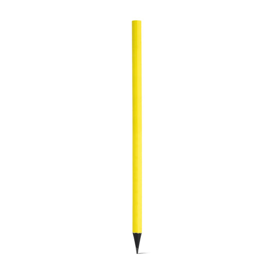 LUCIAN promotional pen in yellow (detail view) with custom logo branding
