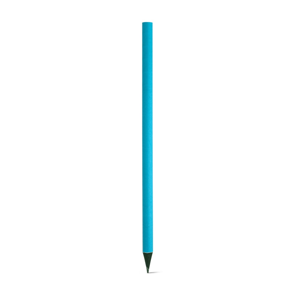 LUCIAN promotional pen in light blue (detail view) with custom logo branding
