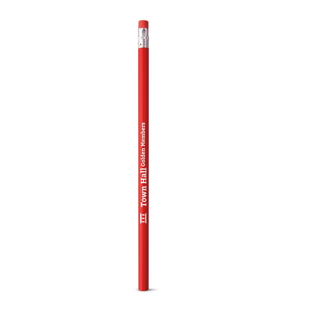 ATENEO promotional pen in red with custom logo branding