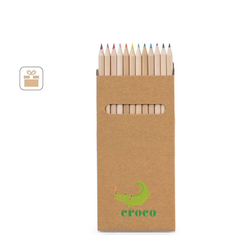 CROCO promotional pen (complete set view) with custom logo branding
