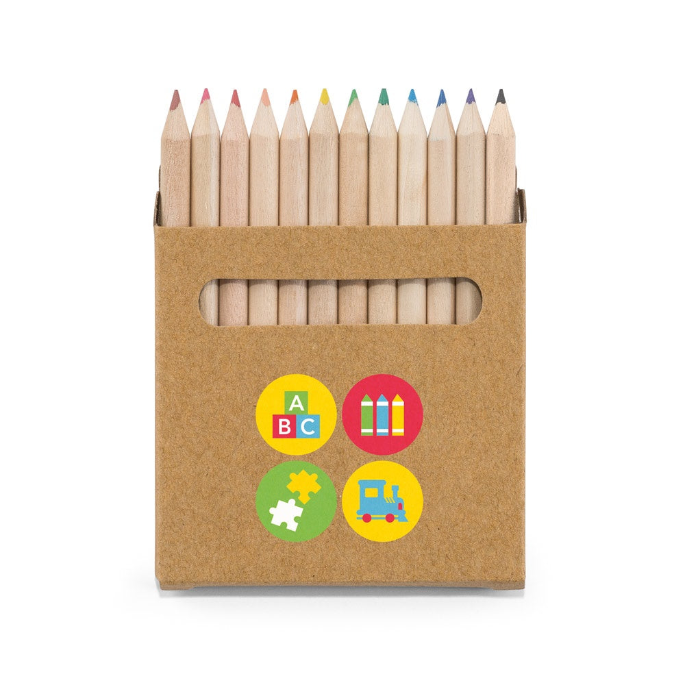 COLOURED promotional pen in natural with custom logo branding