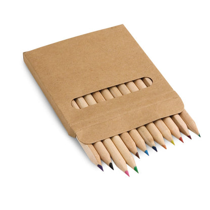 COLOURED promotional pen in natural with custom logo branding