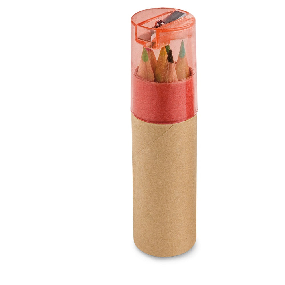 ROLS promotional pen in red with custom logo branding