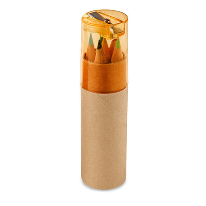 ROLS promotional pen in orange with custom logo branding