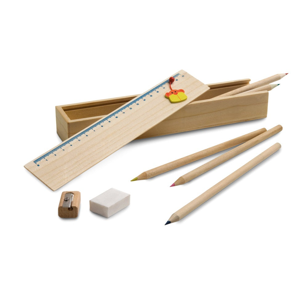 DOODLE promotional pen in light natural with custom logo branding