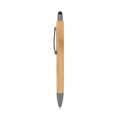 ZOLA promotional pen in gun metal with custom logo branding