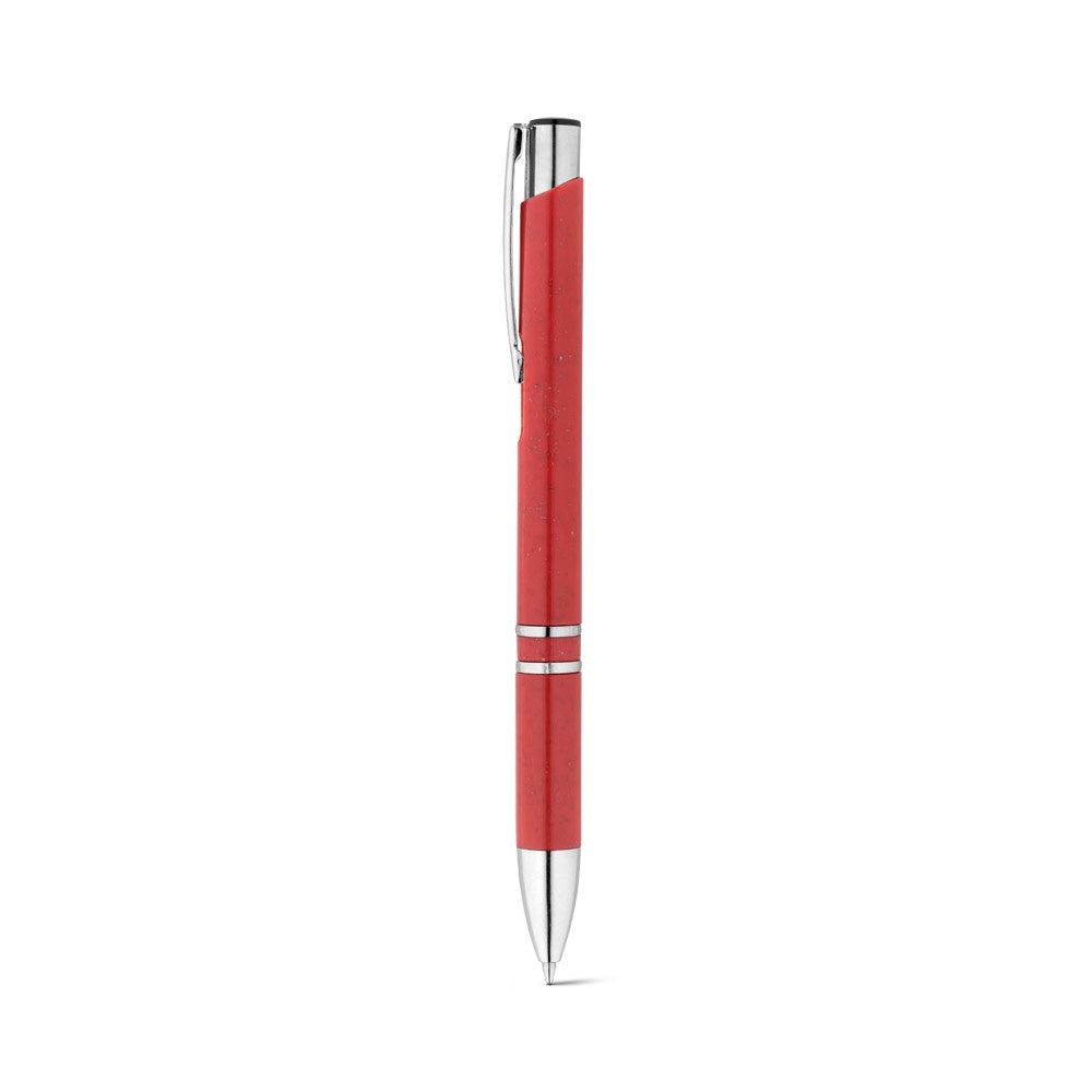 BETA WHEAT promotional pen in red with custom logo branding