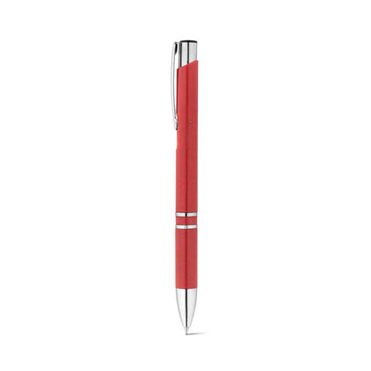 BETA WHEAT promotional pen in red with custom logo branding