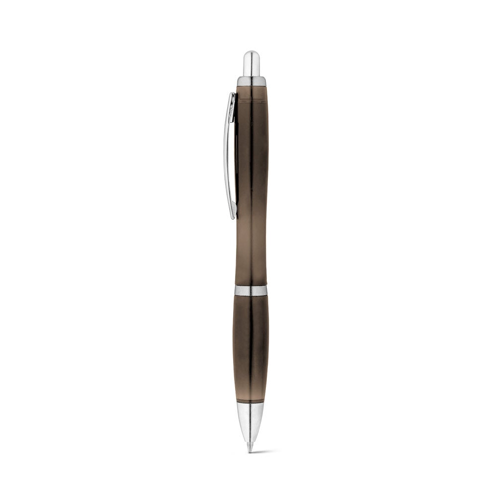 SWING rPET promotional pen in black with custom logo branding