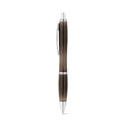 SWING rPET promotional pen in black with custom logo branding