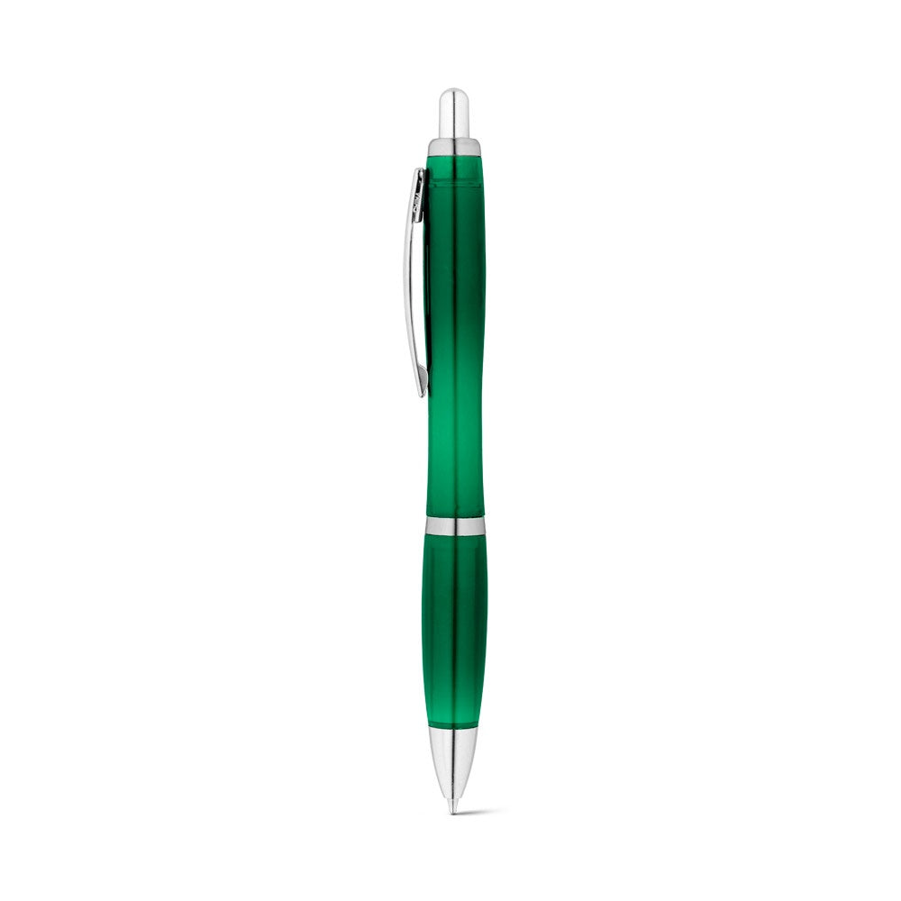 SWING rPET promotional pen in green with custom logo branding