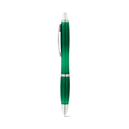 SWING rPET promotional pen in green with custom logo branding