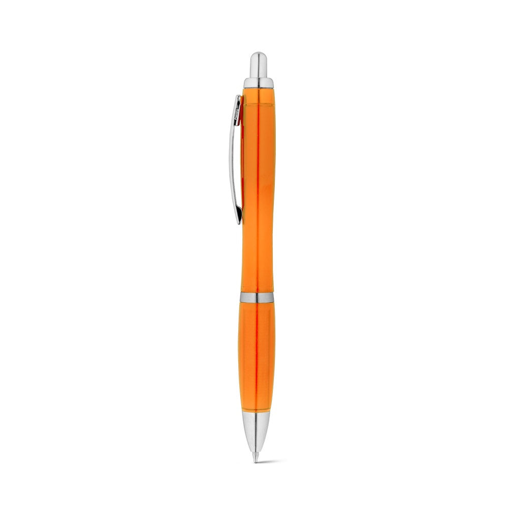 SWING rPET promotional pen in orange with custom logo branding