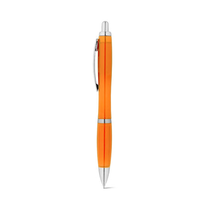 SWING rPET promotional pen in orange with custom logo branding