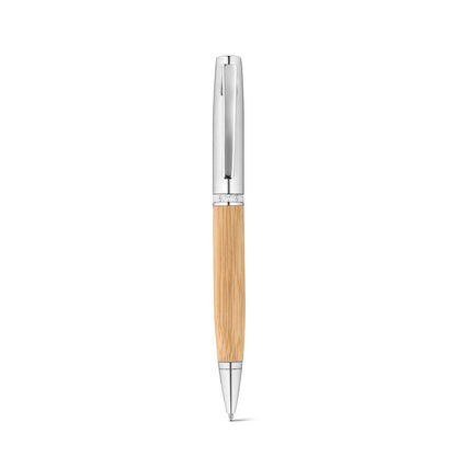 FUJI promotional pen in natural (detail view) with custom logo branding